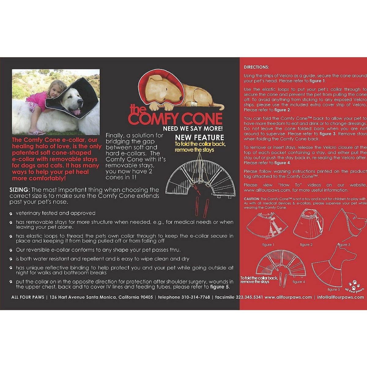 Comfy Cone E-Collar for Dogs & Cats, Black - Image 5