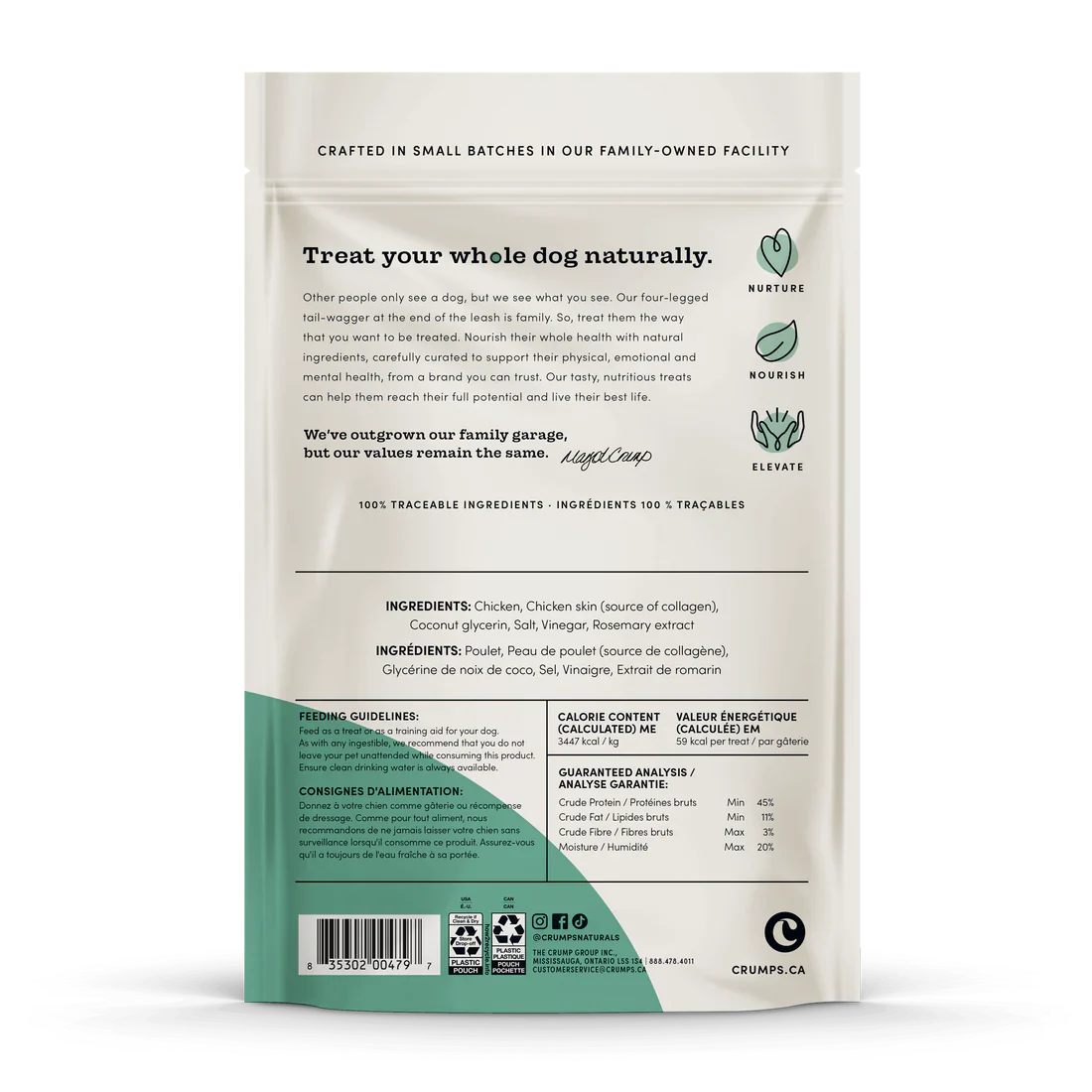 Crumps Naturals Chicken Collagen Jerky Treat - Image 2