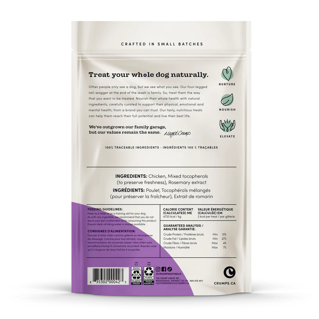 Crumps Naturals Freeze Dried Chicken Bites - Image 2