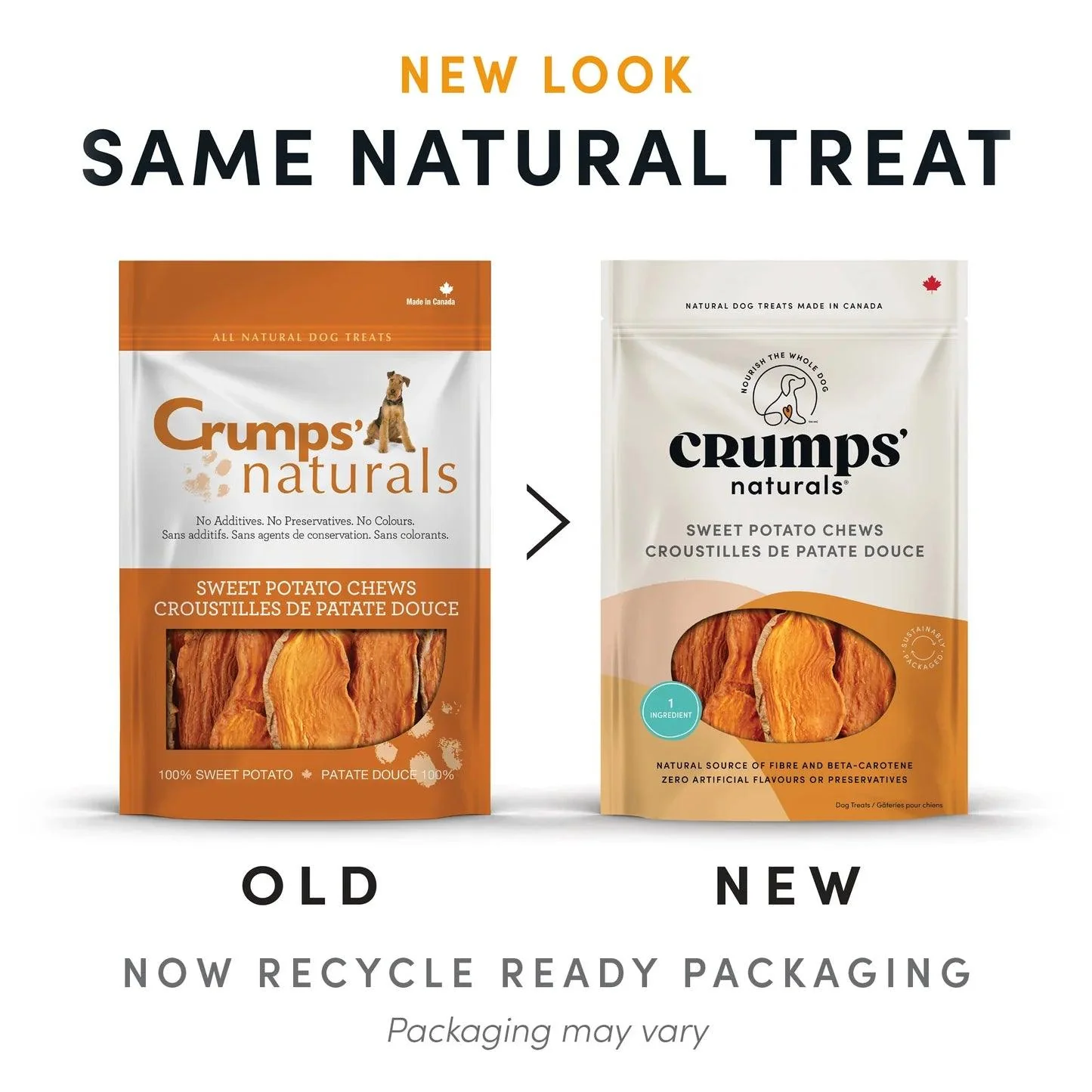 Crumps Naturals Sweet Potato Chews - Image 3