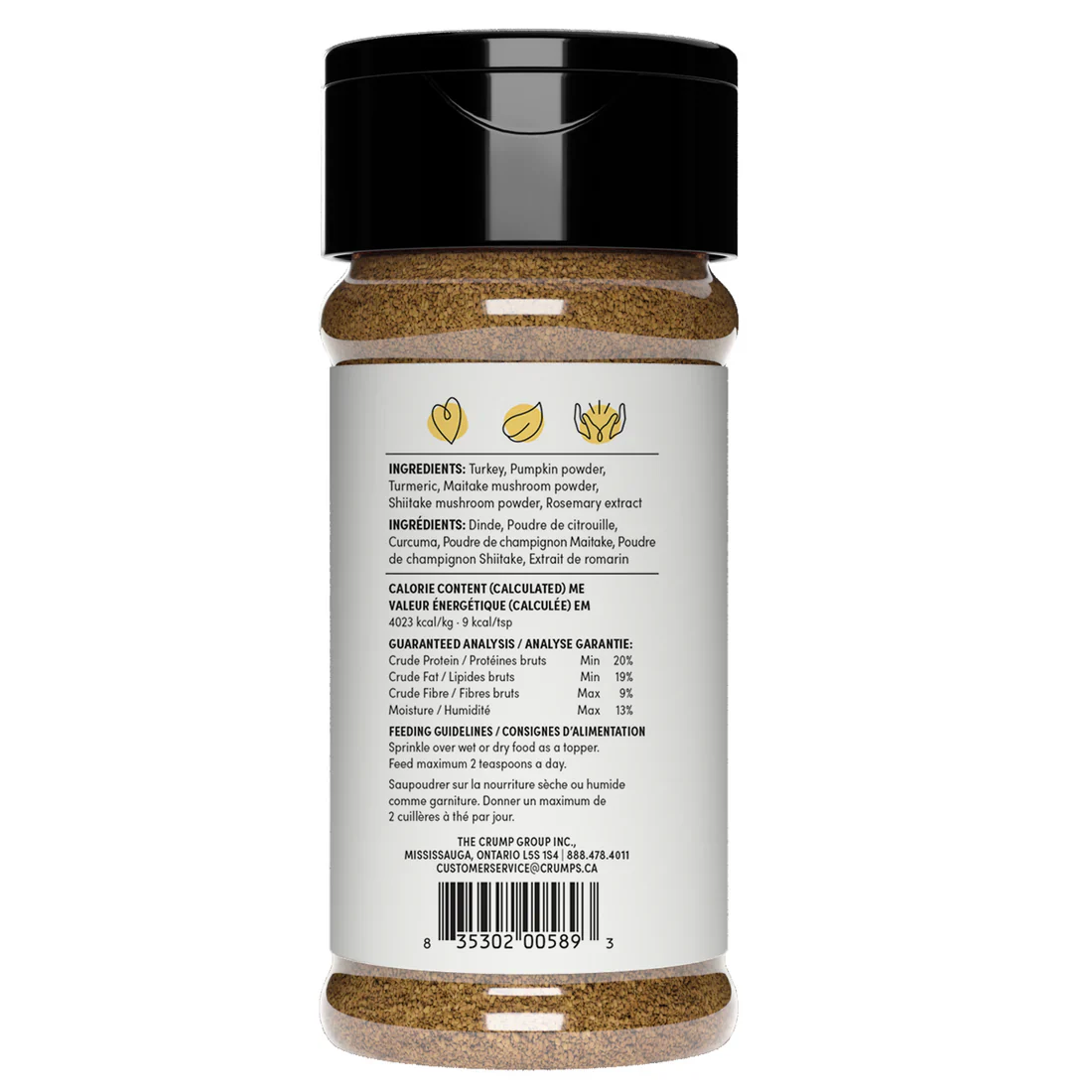 Crumps Naturals Turkey + Superfood Golds Sprinkles - Image 2