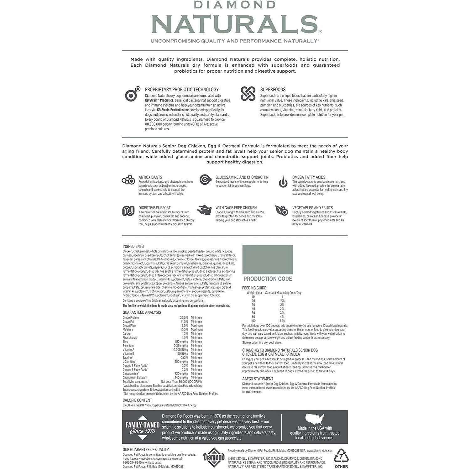 Diamond Naturals Dog Food Senior 8+ Chicken - Image 6