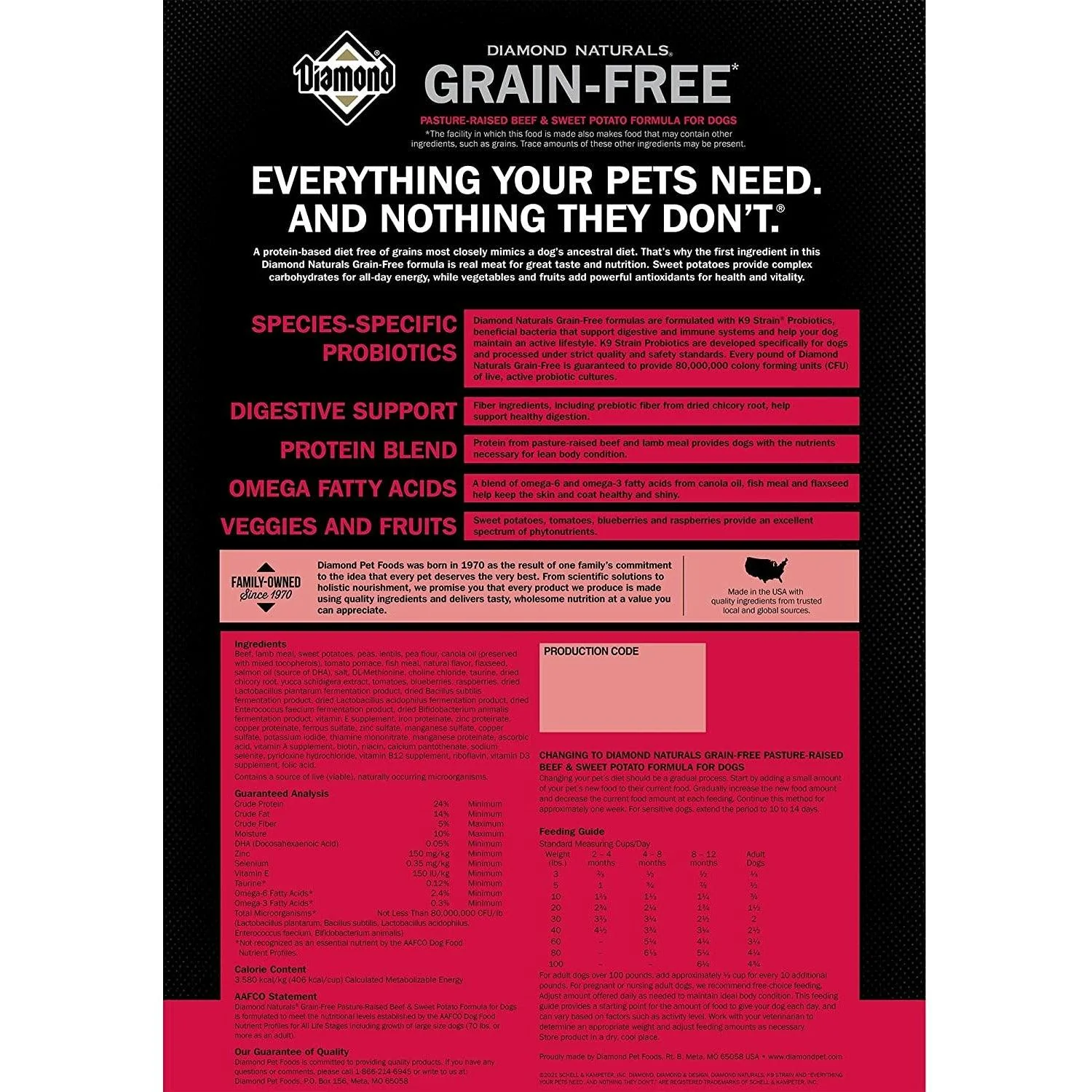 Diamond Naturals Grain Free Beef & Potato Dry Dog Food - Image 5