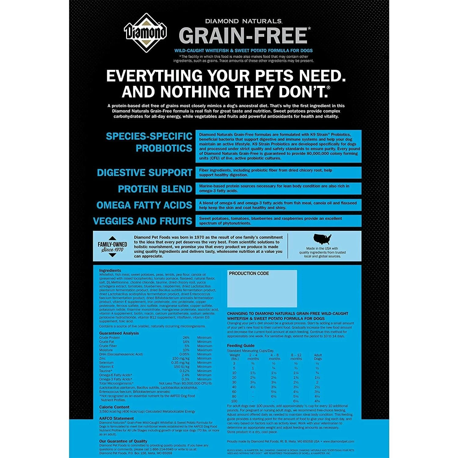 Diamond Naturals Grain Free Whitefish & Potato Dry Dog Food - Image 4
