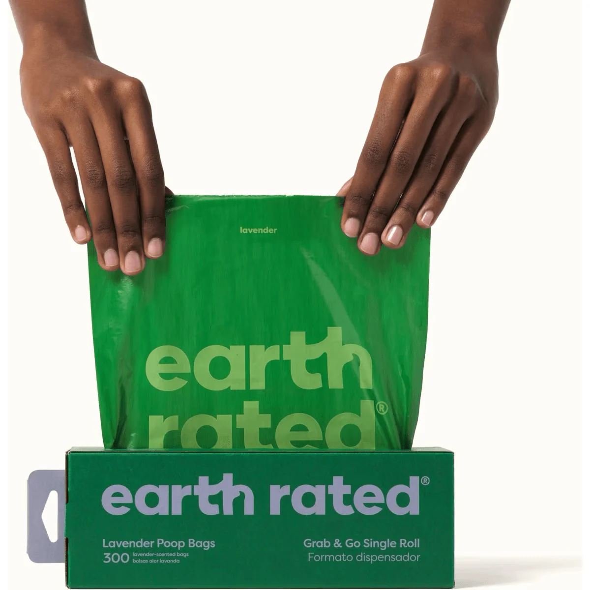 Earth Rated 300 Lavender-Scented Dog Waste Bags on a Single Roll - Image 3