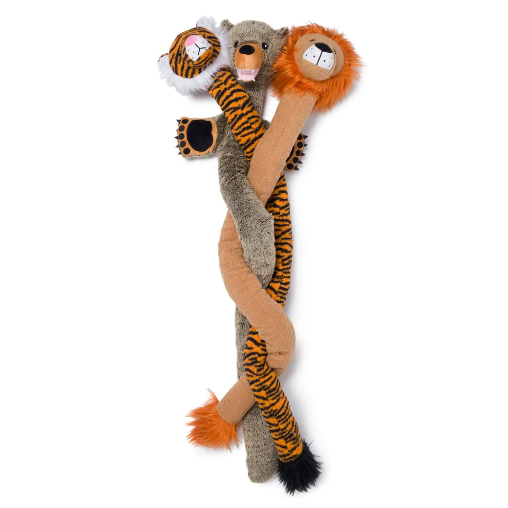 Fabdog Twisty Lion Plush Dog Toy - Image 4
