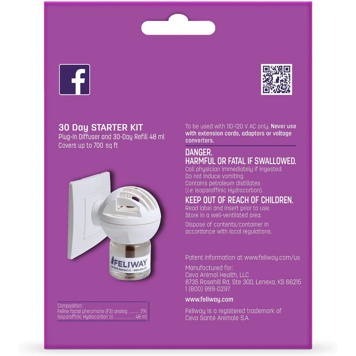 Feliway Classic 30 Day Starter Kit Calming Diffuser for Cats - Image 2