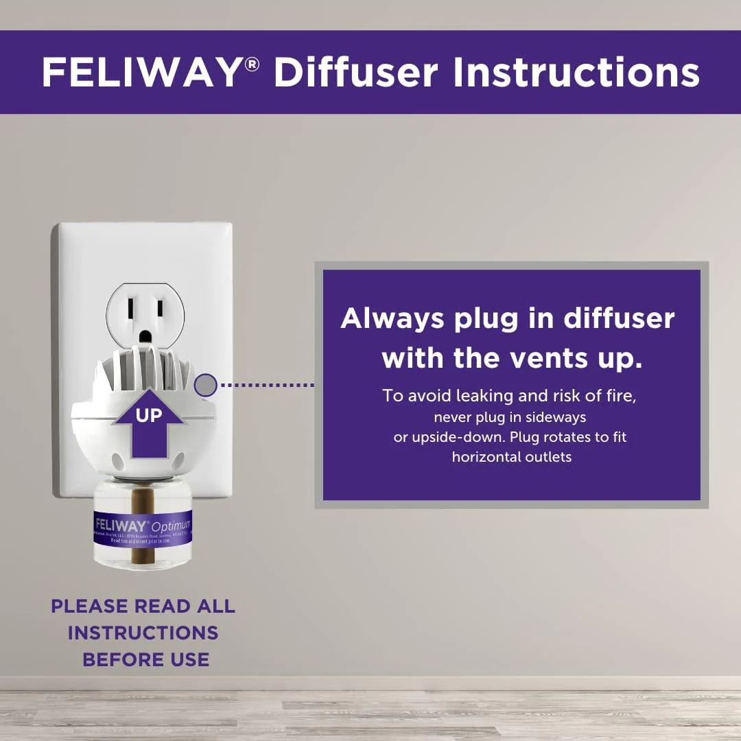 FELIWAY Optimum Cat, Enhanced Calming Pheromone Diffuser, 30 Day Starter Kit - Image 6