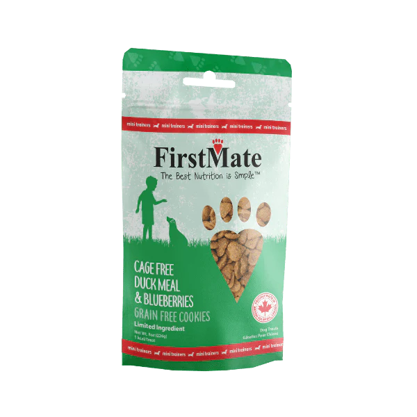 FirstMate Duck With Blueberry Mini Trainer Dog Treats