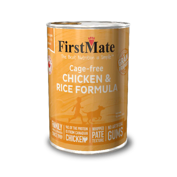 FirstMate Grain Friendly Cage-Free Chicken & Rice Canned Dog Food