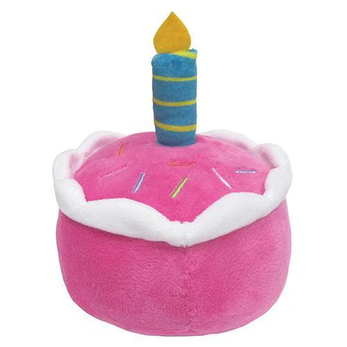 Foufou Dog Plush Birthday Cake Dog Toy Pink - Image 2
