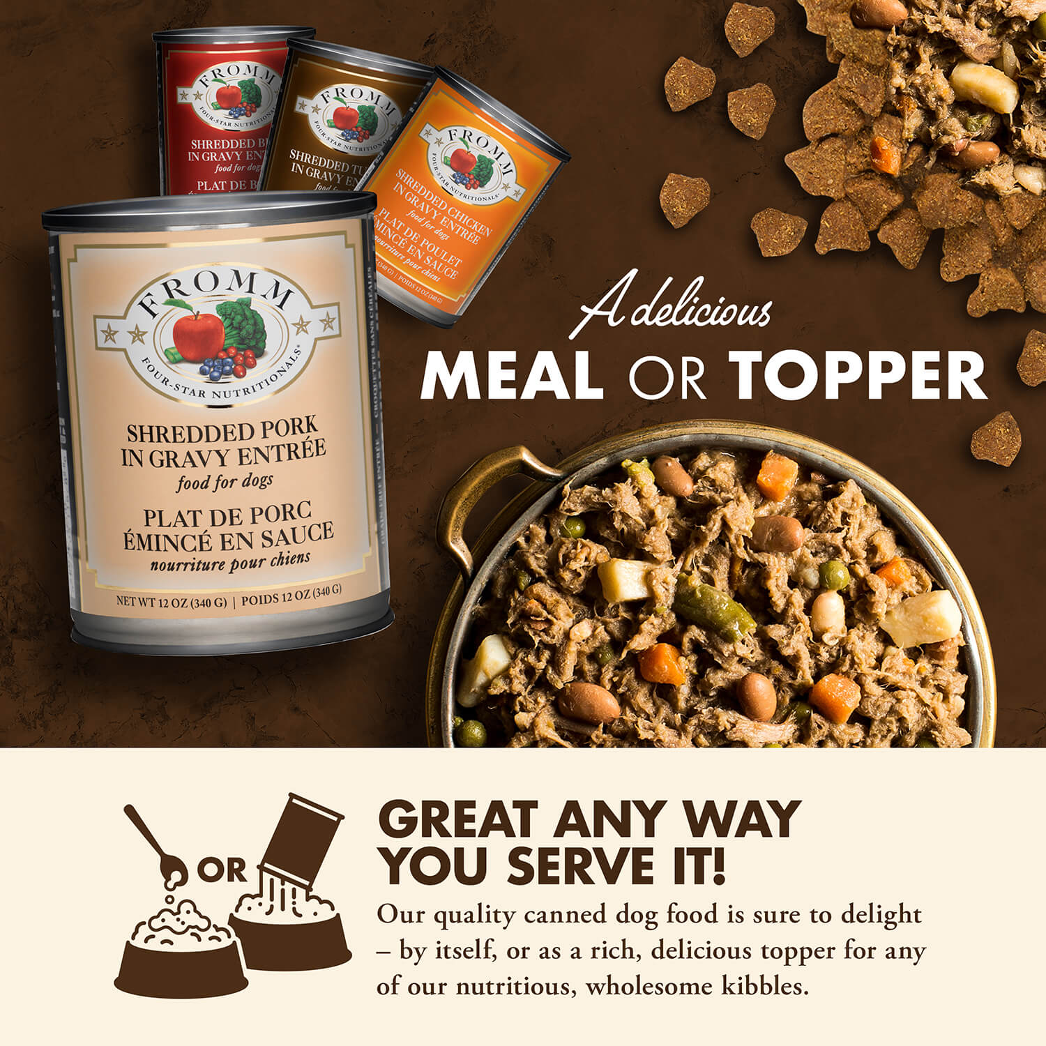Fromm Four Star Dog Shredded Pork In Gravy - Image 4