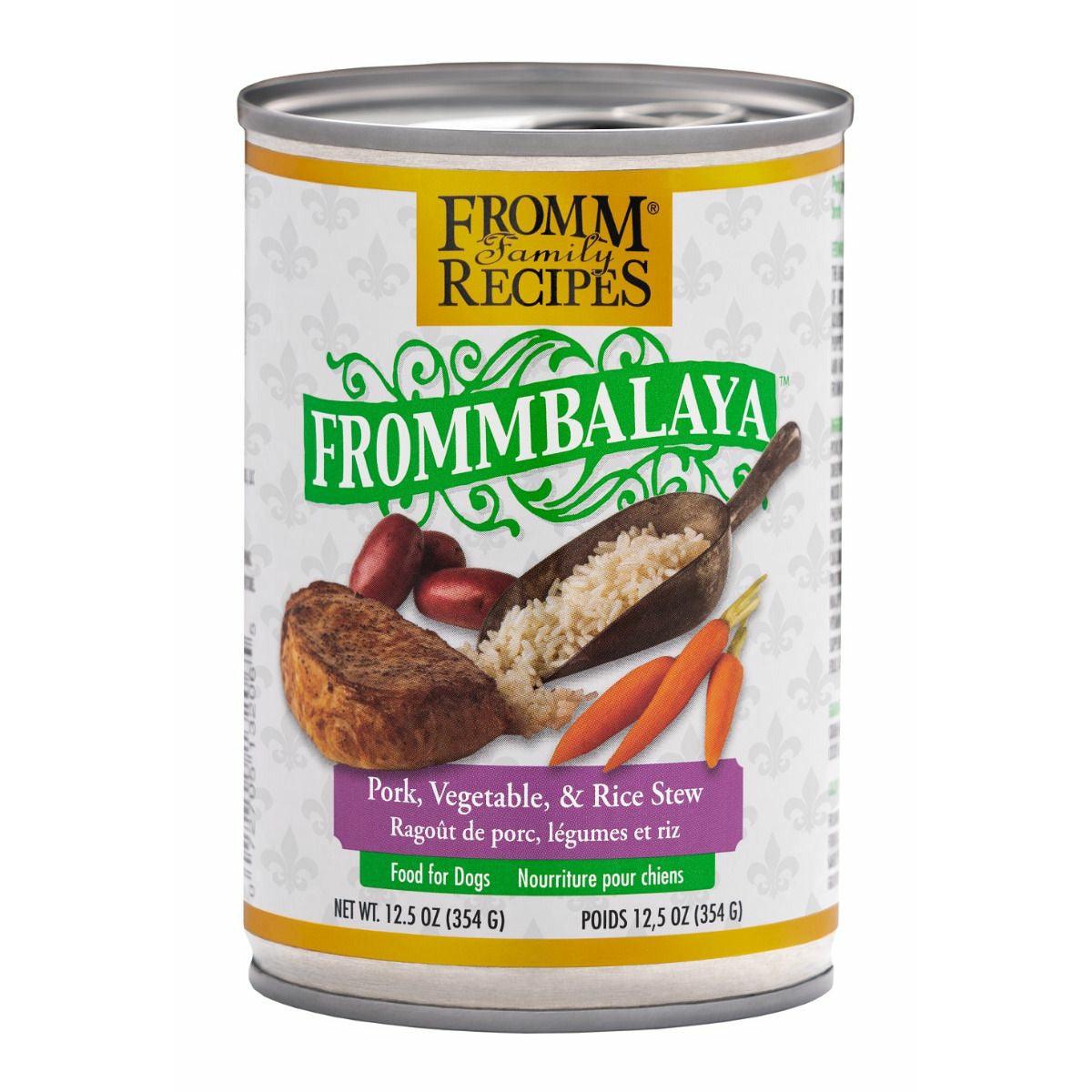 Frommbalaya Canned Dog Food Pork, Veg & Rice Stew