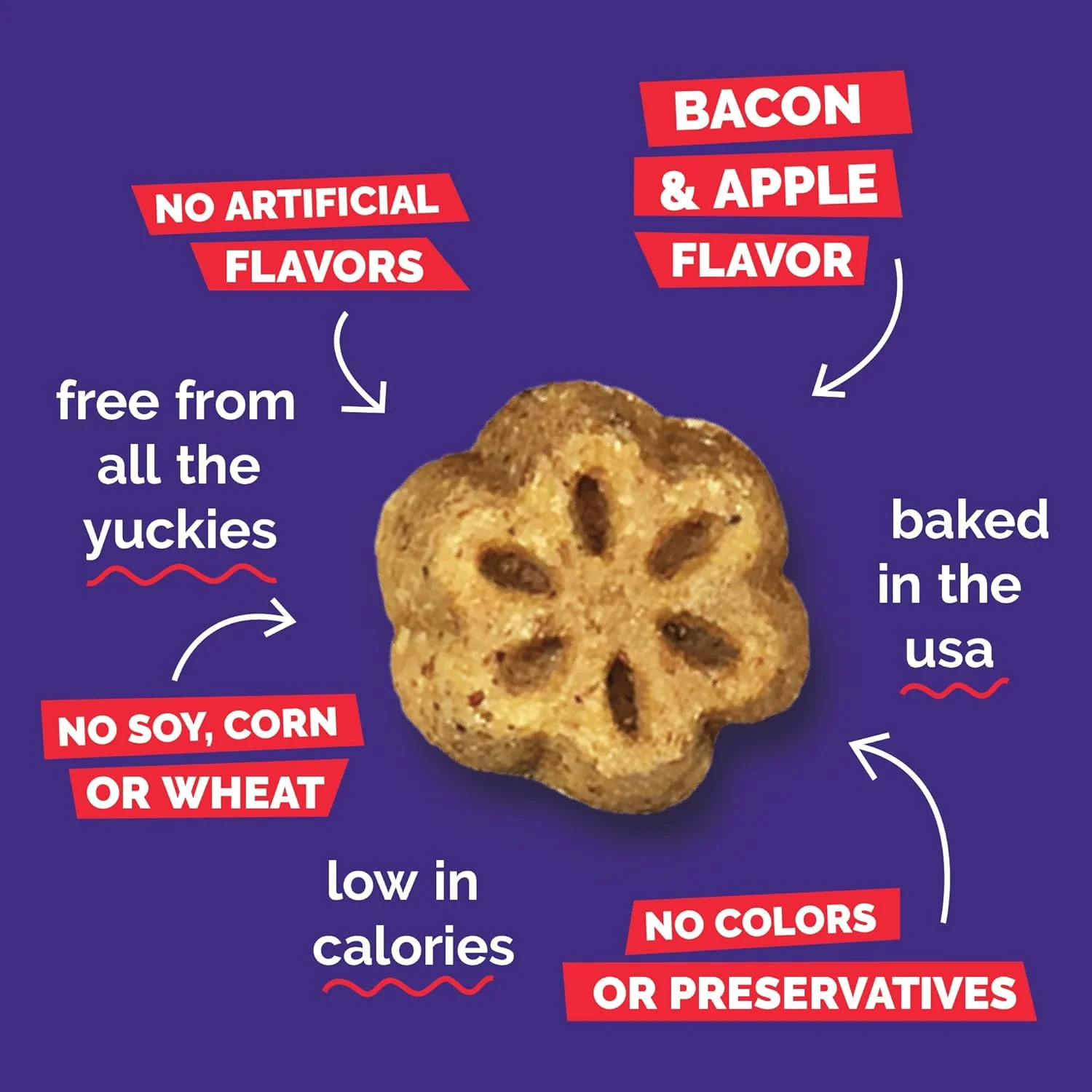 Fruitables Skinny Minis Dog Treats Apple & Bacon - Image 5