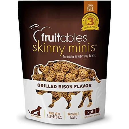 Fruitables Skinny Minis Dog Treats Grilled Bison