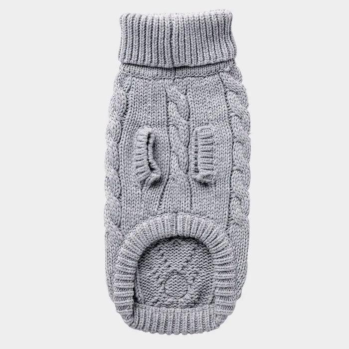 GF Pet Chalet Sweater Grey For Dogs - Image 3