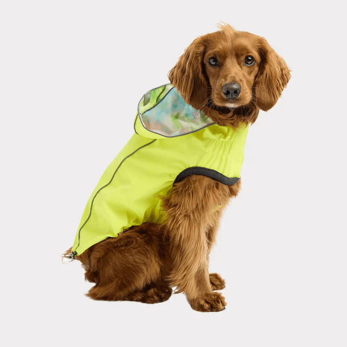 GF Pet Reversible Raincoat Neon Yellow For Dogs - Image 3