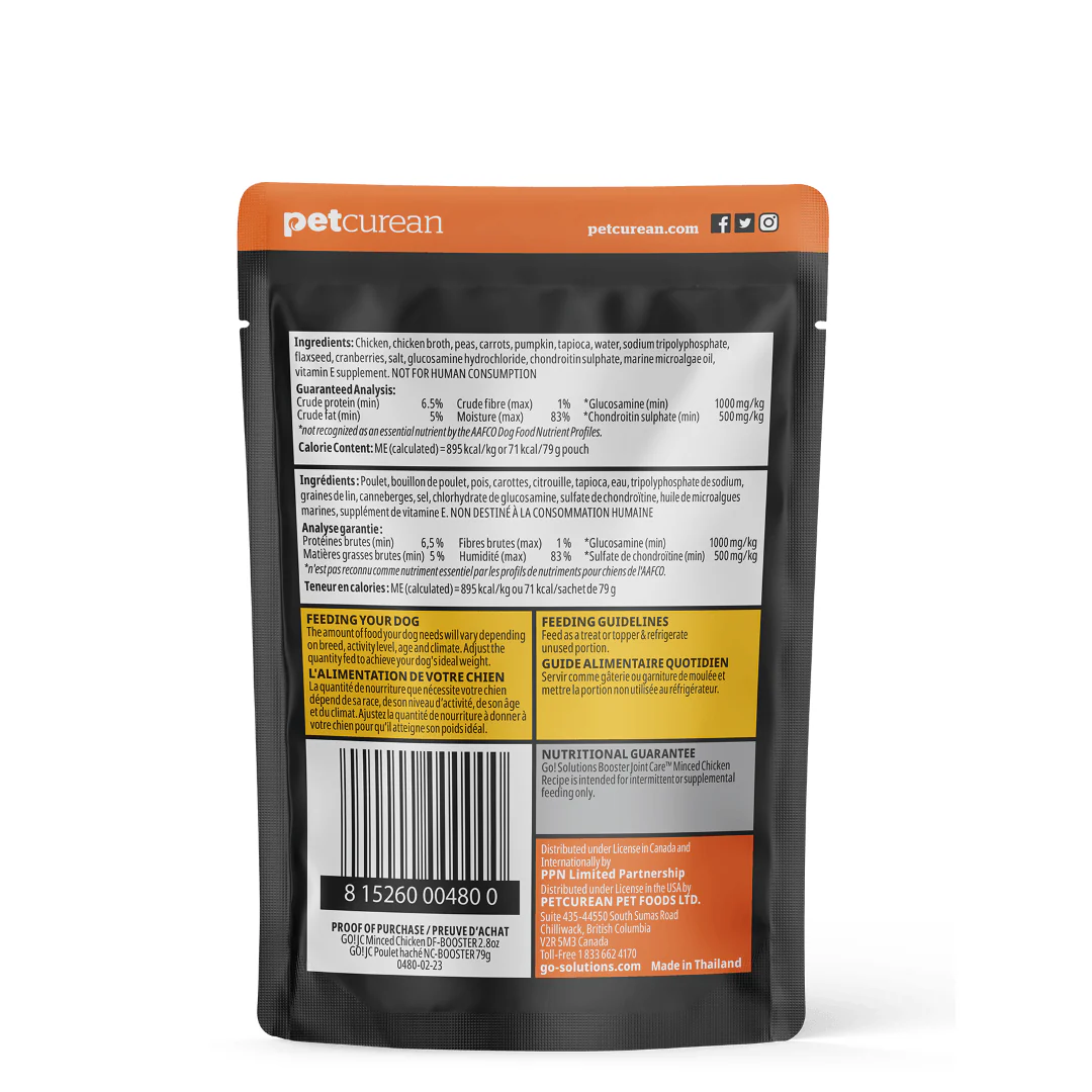 Go! Booster Joint Care Minced Chicken with gravy for dogs - Image 2