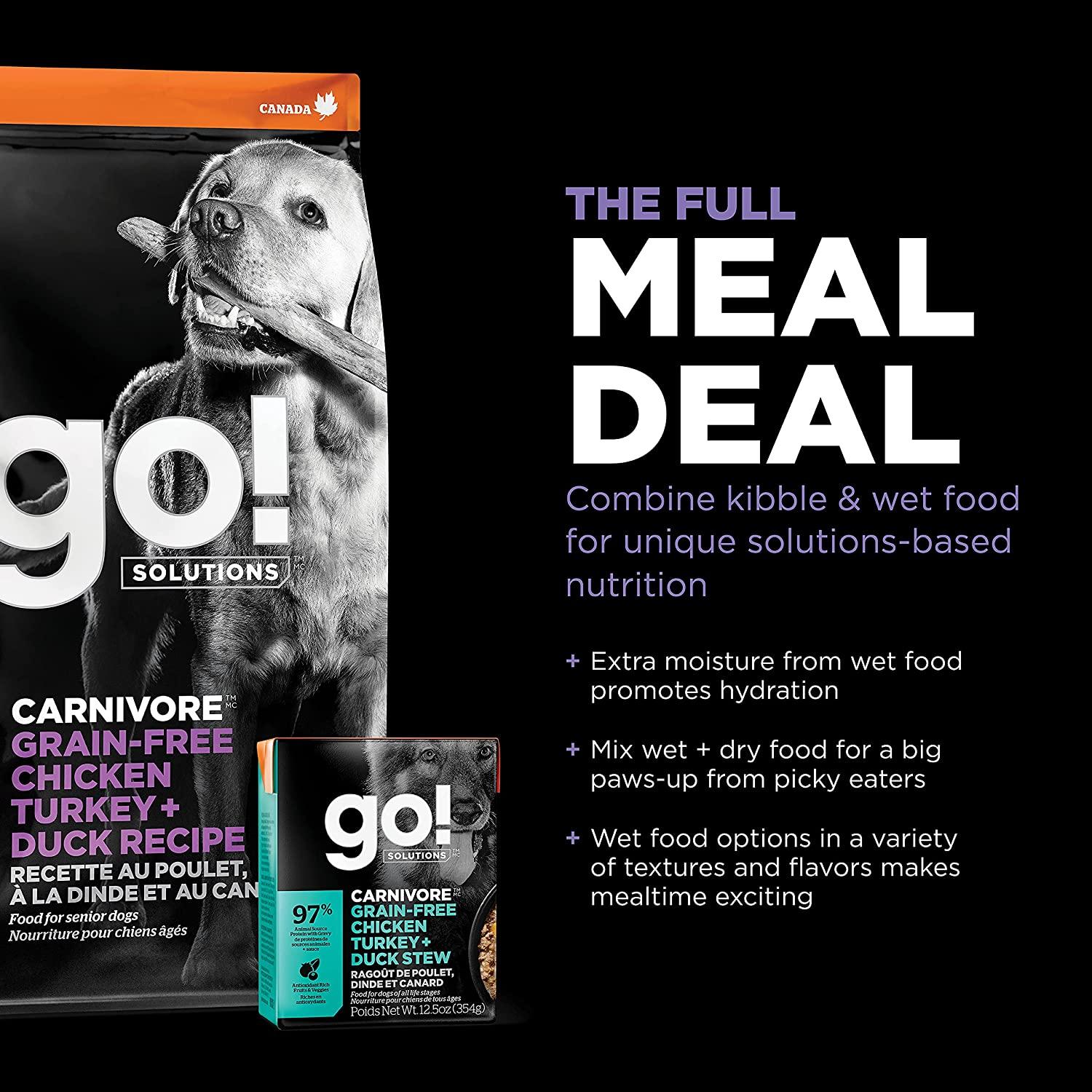 Go! Carnivore Grain-Free Chicken, Turkey + Duck Adult Senior Recipe for dogs - Image 7