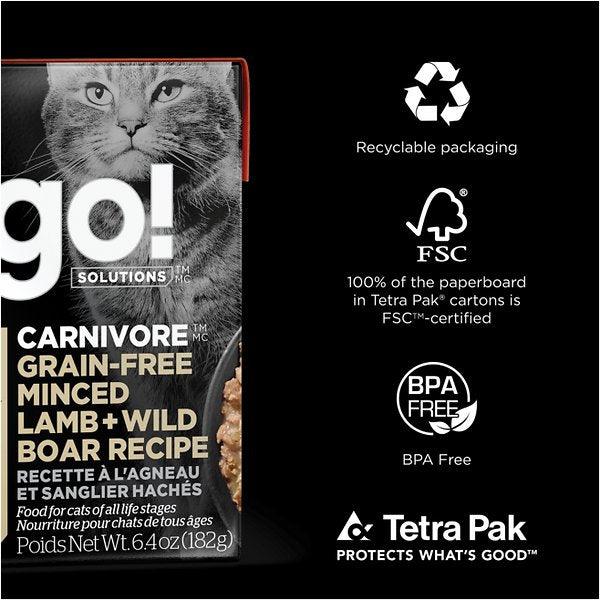 Go! Carnivore Grain Free Minced Lamb + Wild Boar Recipe for cats - Image 5
