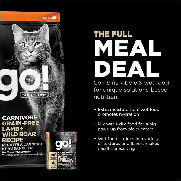 Go! Carnivore Grain Free Minced Lamb + Wild Boar Recipe for cats - Image 7
