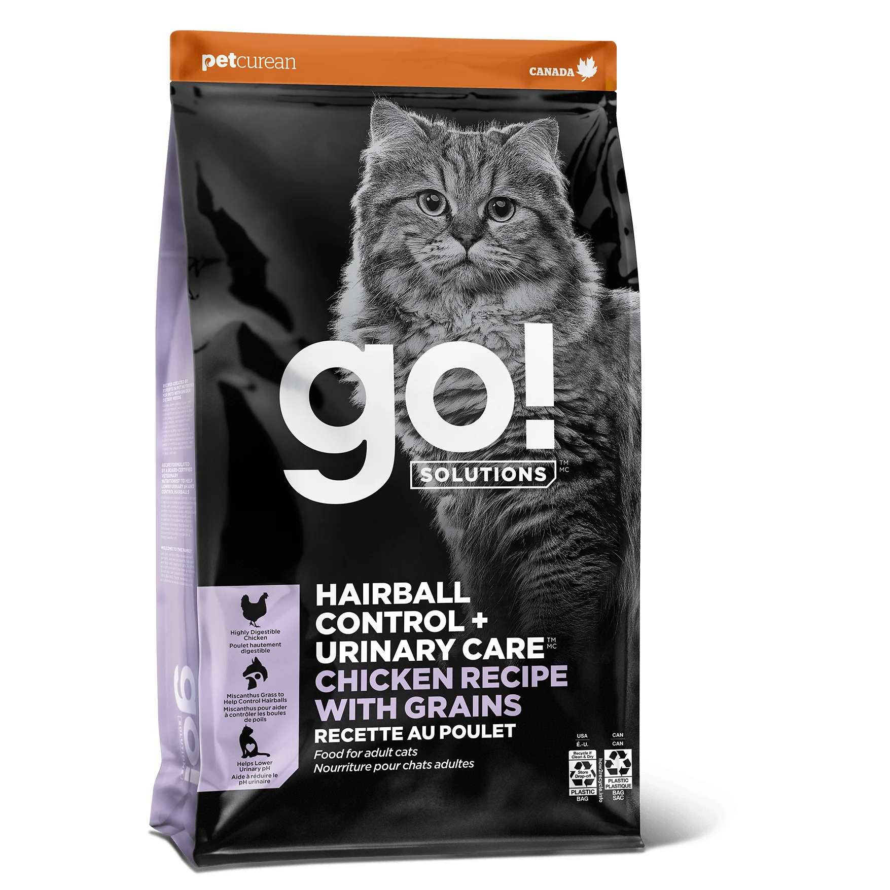 Go! Hairball Control & Urinary Care Chicken Recipe with Grains for cats