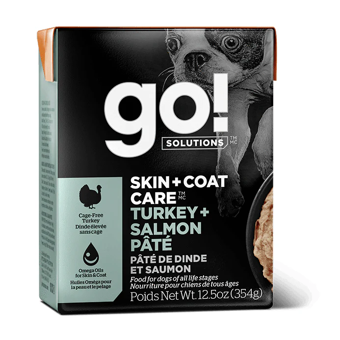 Go! Skin + Coat Care Turkey + Salmon Pâté With Grains for dogs