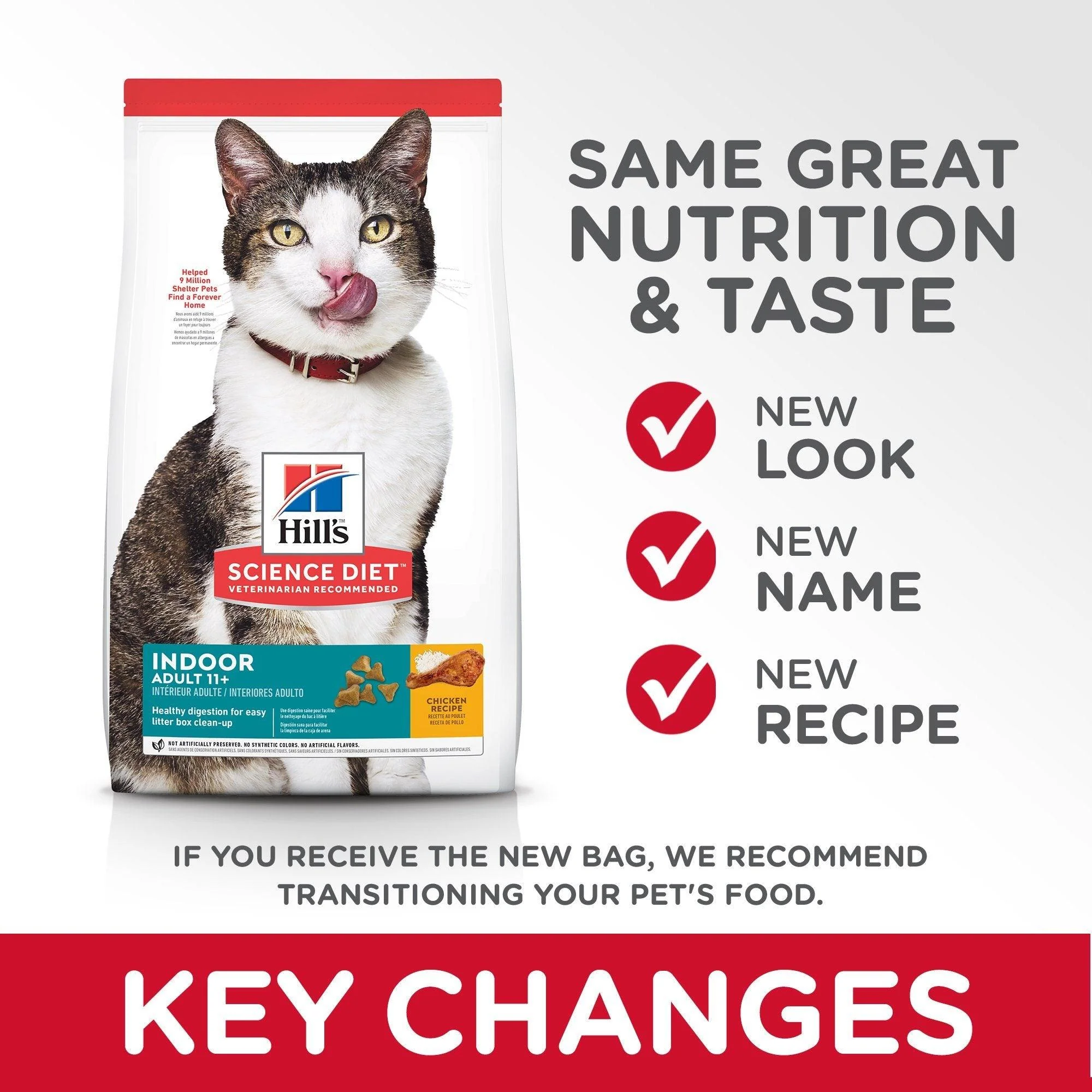 Hill's Science Diet Adult 11+ Chicken Recipe Dry Cat Food, 3.17 Kg Bag - Image 4