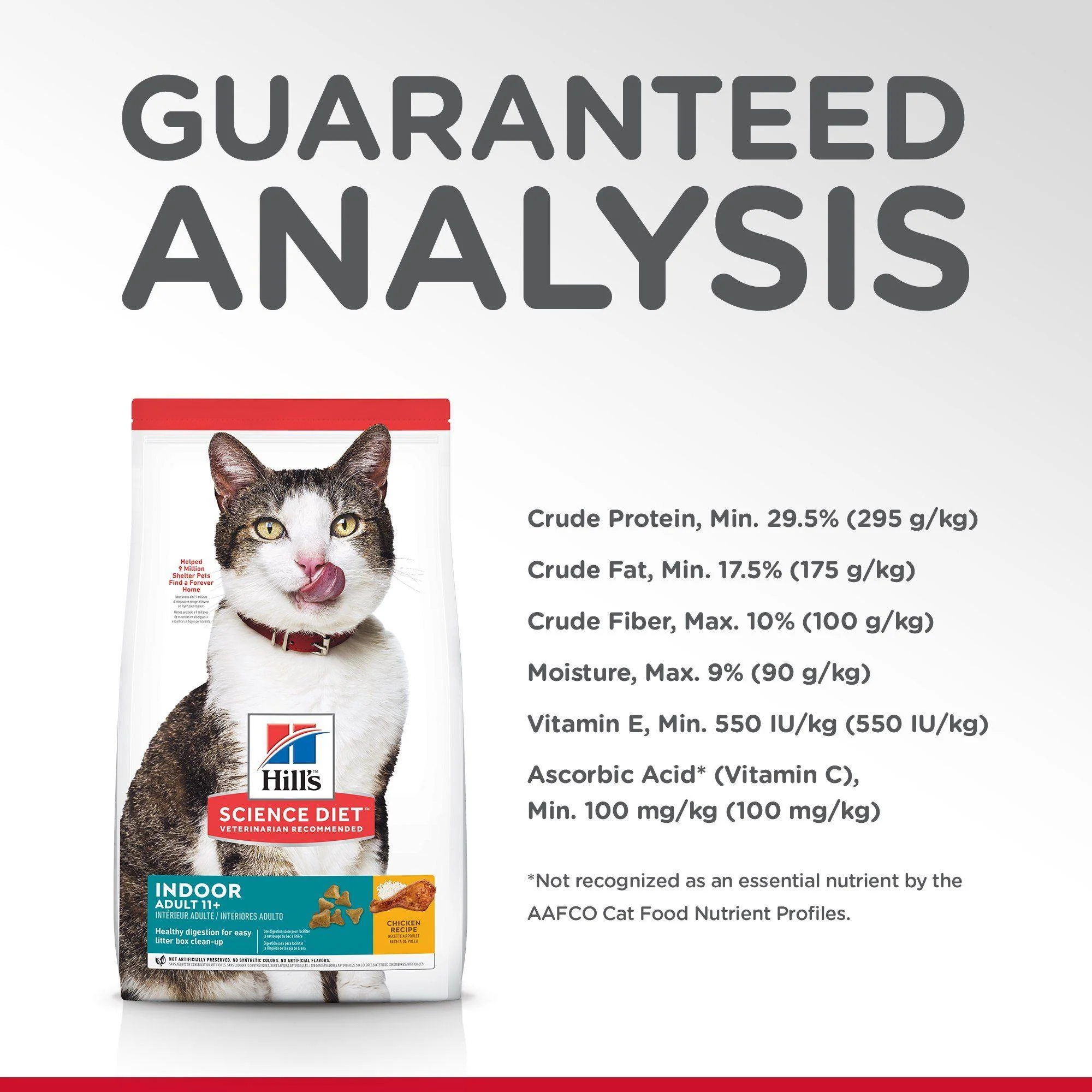 Hill's Science Diet Adult 11+ Chicken Recipe Dry Cat Food, 3.17 Kg Bag - Image 6