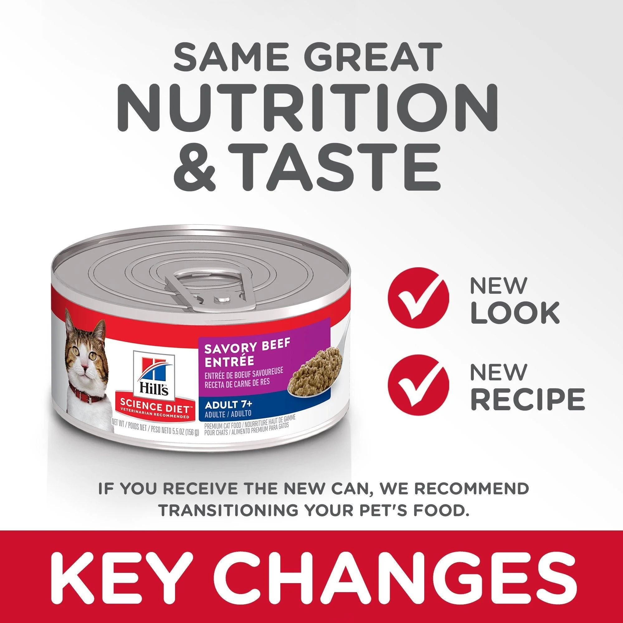Hill's Science Diet Adult 7+ Savory Beef Canned Cat Food - Image 4