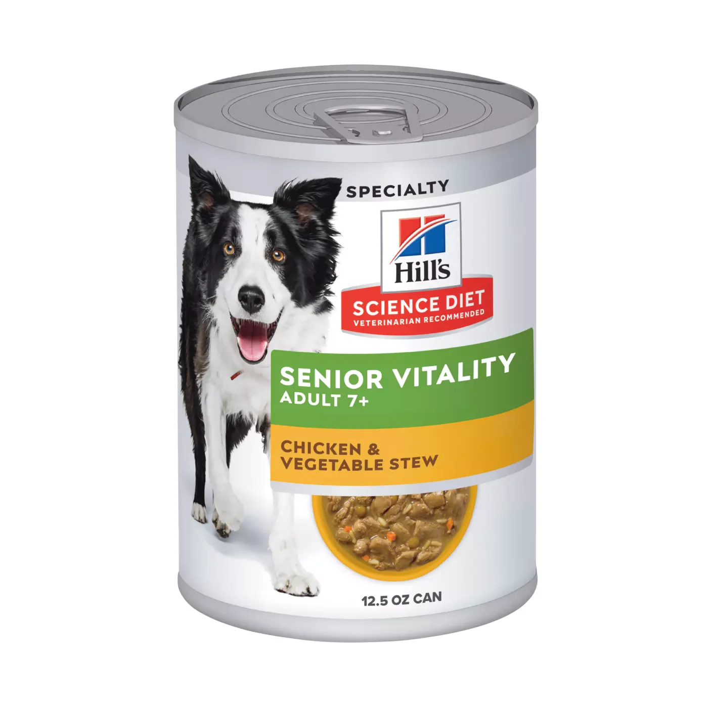 Hill's Science Diet Adult 7+ Senior Vitality Chicken & Vegetable Stew Canned Dog Food - Image 2