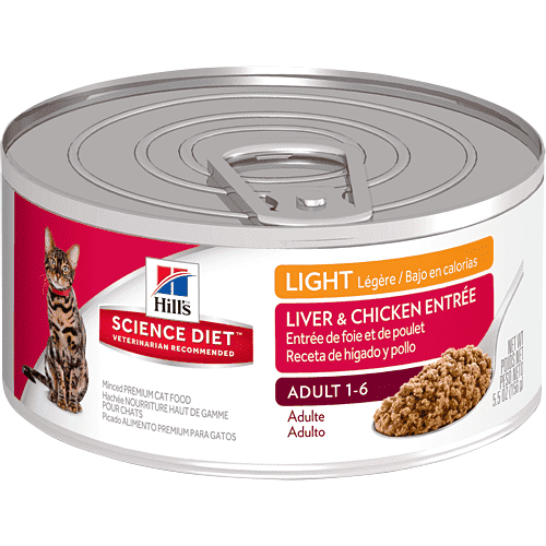 Hill's Science Diet Adult Light Liver & Chicken Canned Cat Food - Image 2