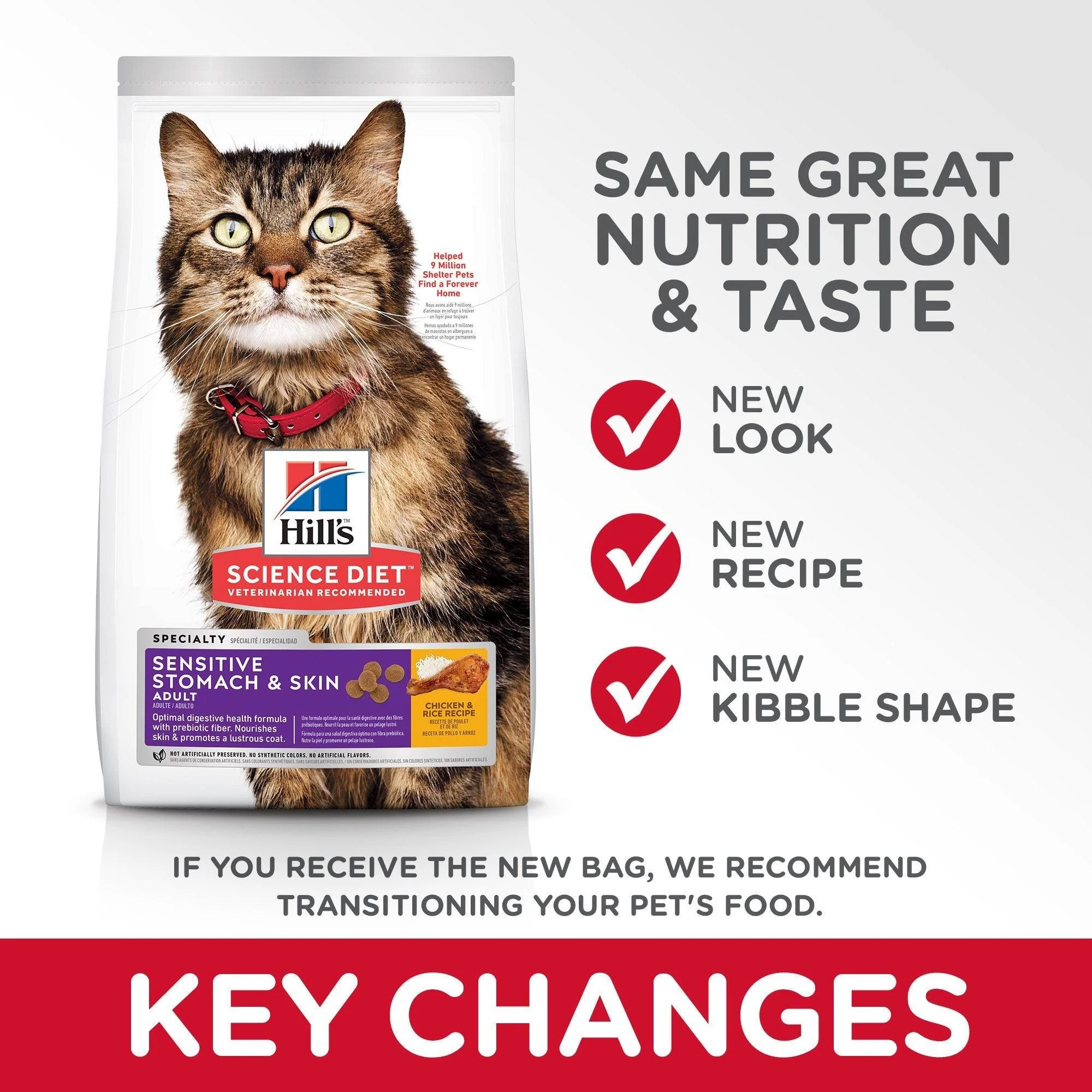 Hill's® Science Diet® Adult Sensitive Stomach & Skin dry cat food - Image 4