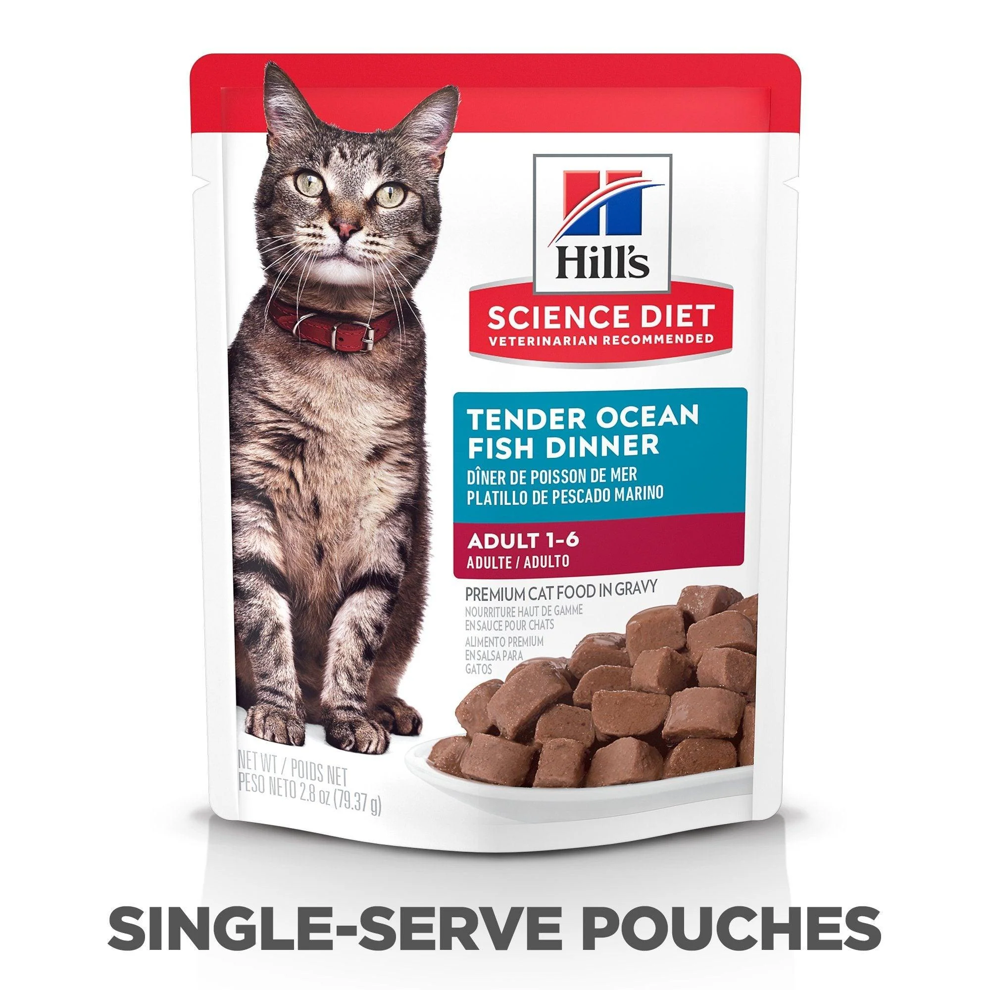 Hill's Science Diet Adult Wet Cat Food, Ocean Fish, 79g pouch - Image 2