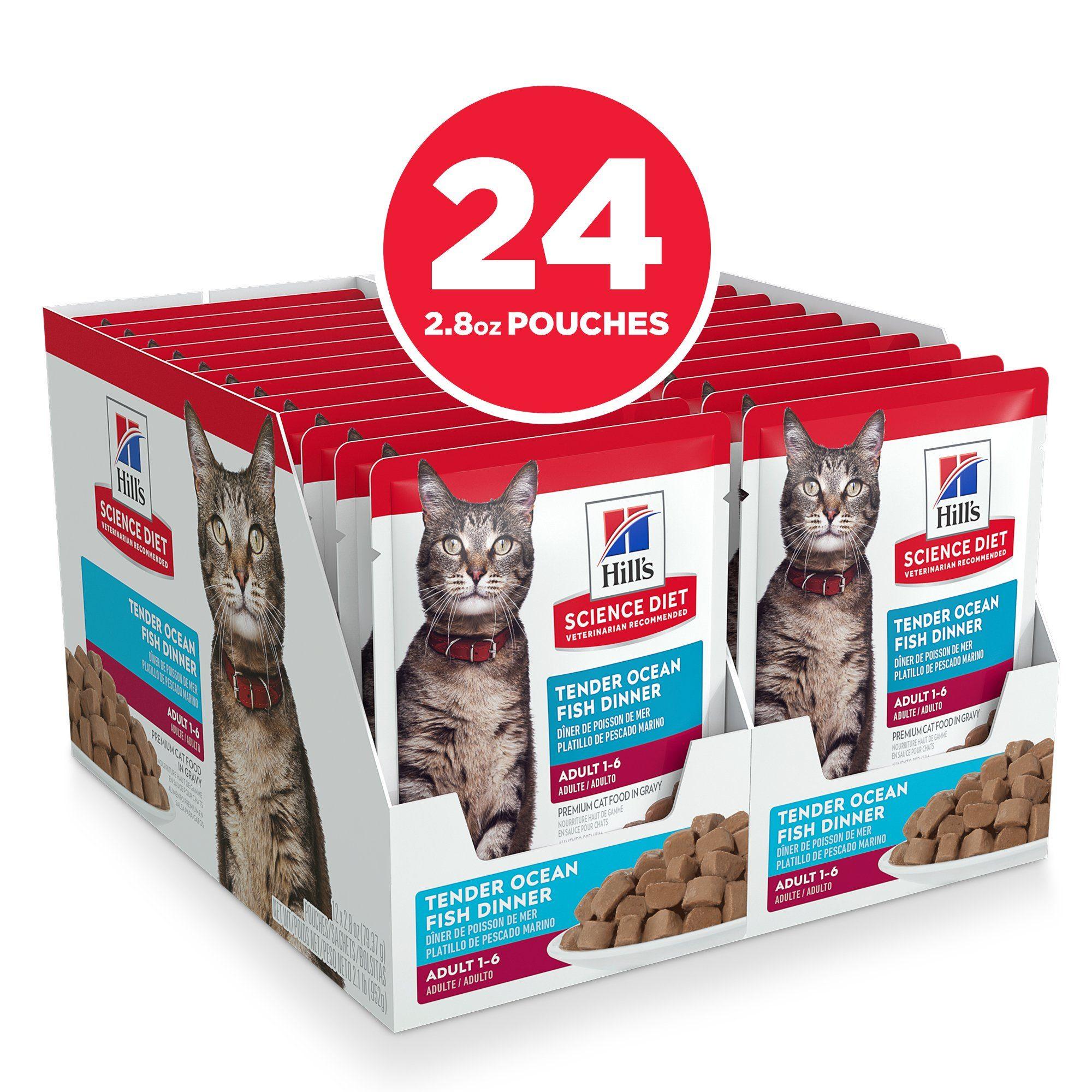Hill's Science Diet Adult Wet Cat Food, Ocean Fish, 79g pouch - Image 3