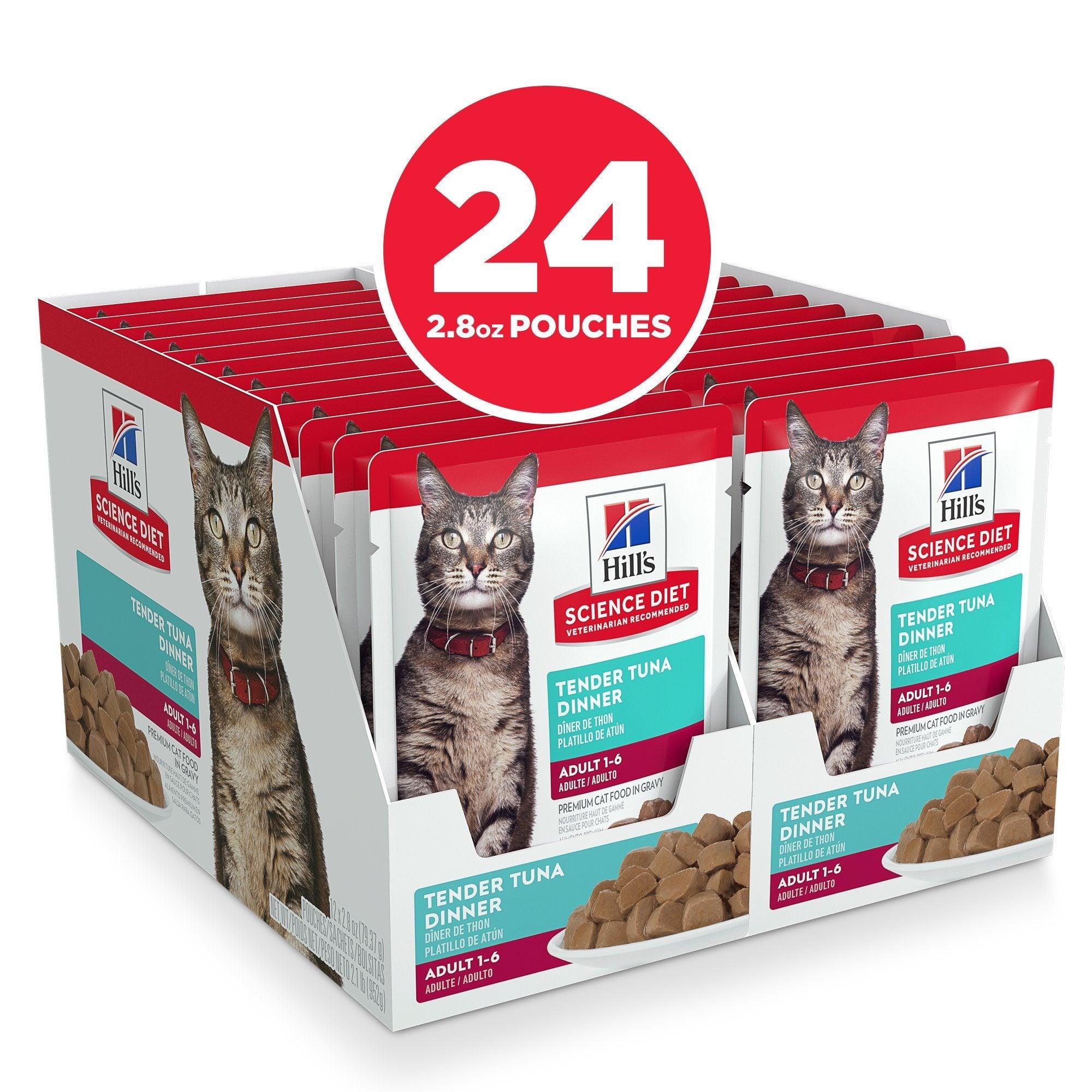 Hill's Science Diet Adult Wet Cat Food, Tuna, 79g pouch - Image 2