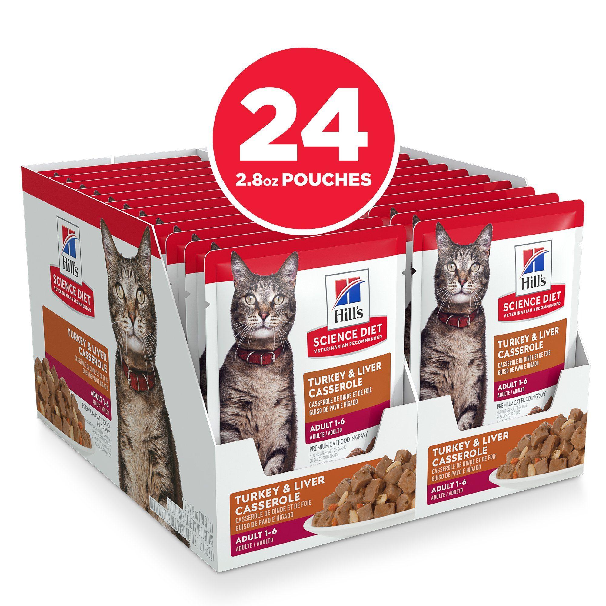 Hill's Science Diet Adult Wet Cat Food, Turkey & Liver, 79g pouch - Image 3