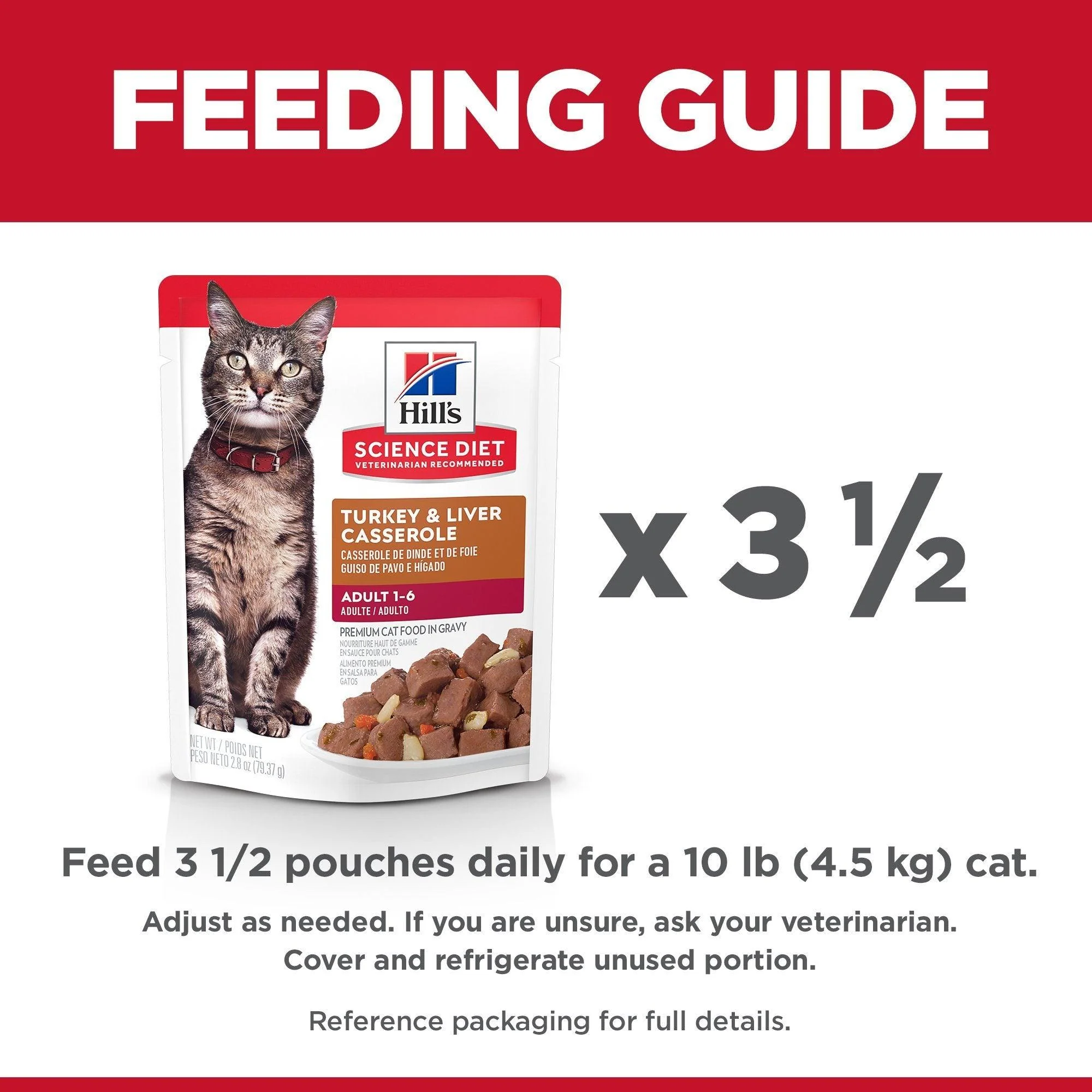 Hill's Science Diet Adult Wet Cat Food, Turkey & Liver, 79g pouch - Image 6