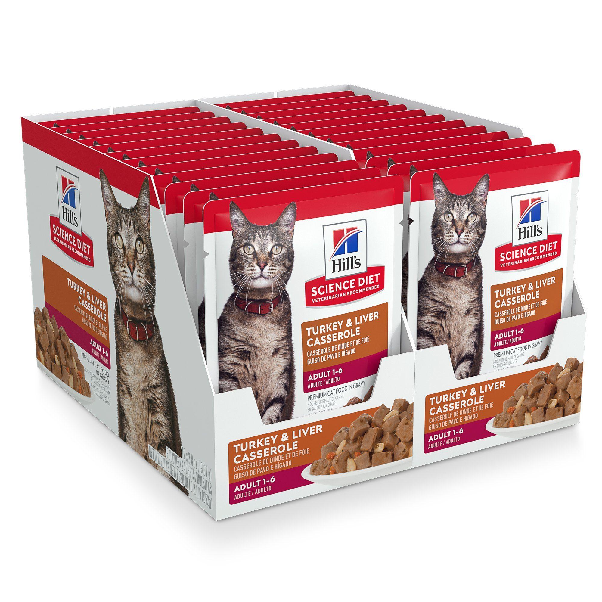 Hill's Science Diet Adult Wet Cat Food, Turkey & Liver, 79g pouch - Image 9