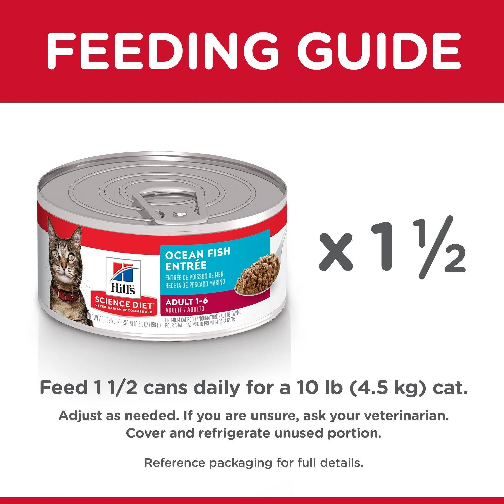 Hill's Science Diet Canned Cat Food Adult Ocean Fish - Image 7