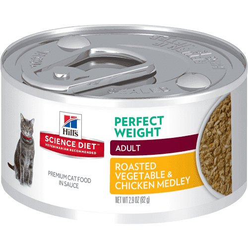 Hill's Science Diet Canned Cat Food Perfect Weight Roasted Vegetable & Chicken