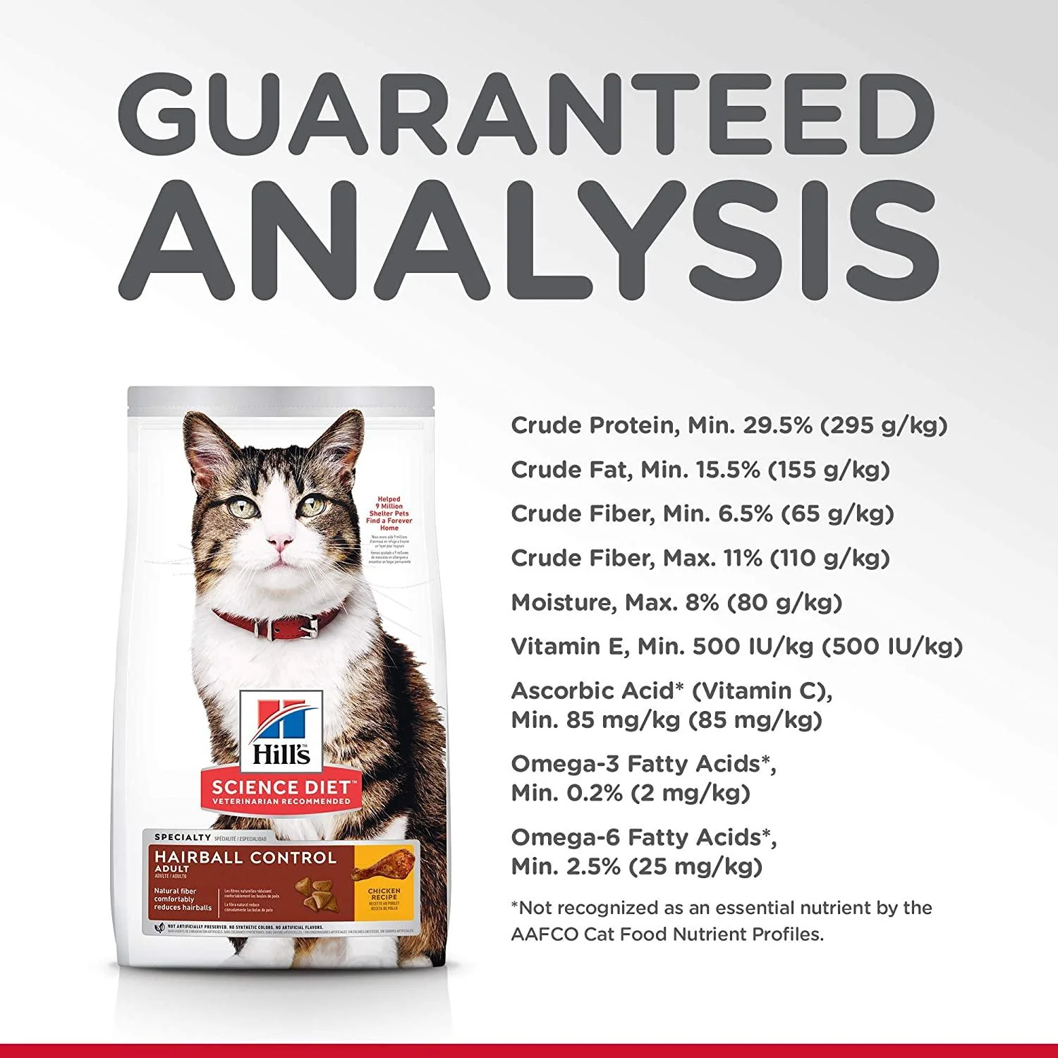 Hill's Science Diet Dry Cat Food, Adult, Hairball Control, Chicken Recipe - Image 10