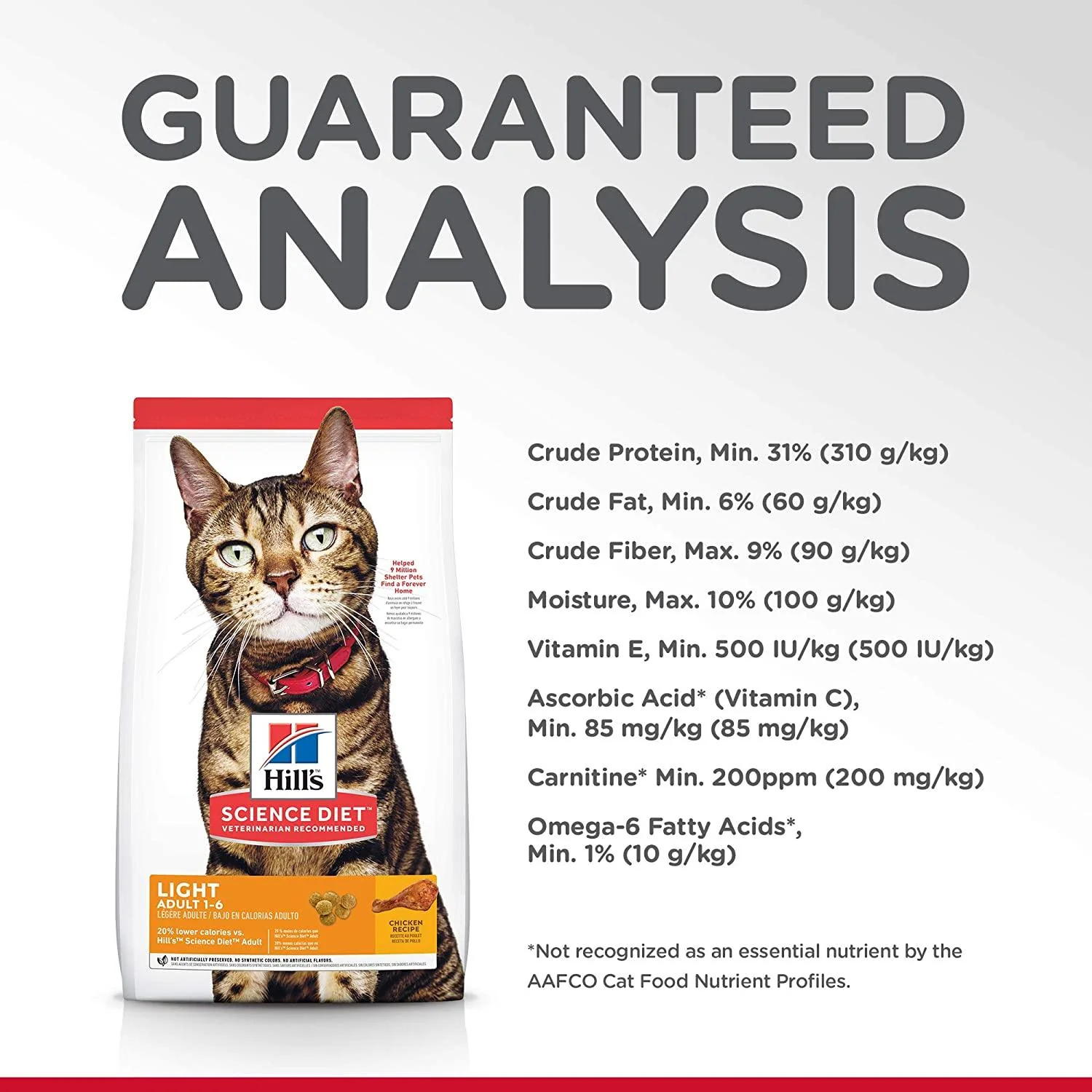 Hill's Science Diet Dry Cat Food, Adult, Light for Healthy Weight & Weight Management, Chicken Recipe - Image 9