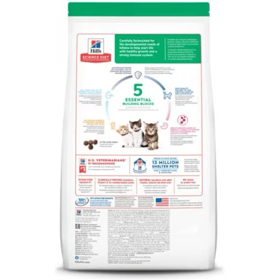 Hill's Science Diet Kitten Dry Ocean Fish & Brown Rice Recipe Dry Cat Food - Image 2