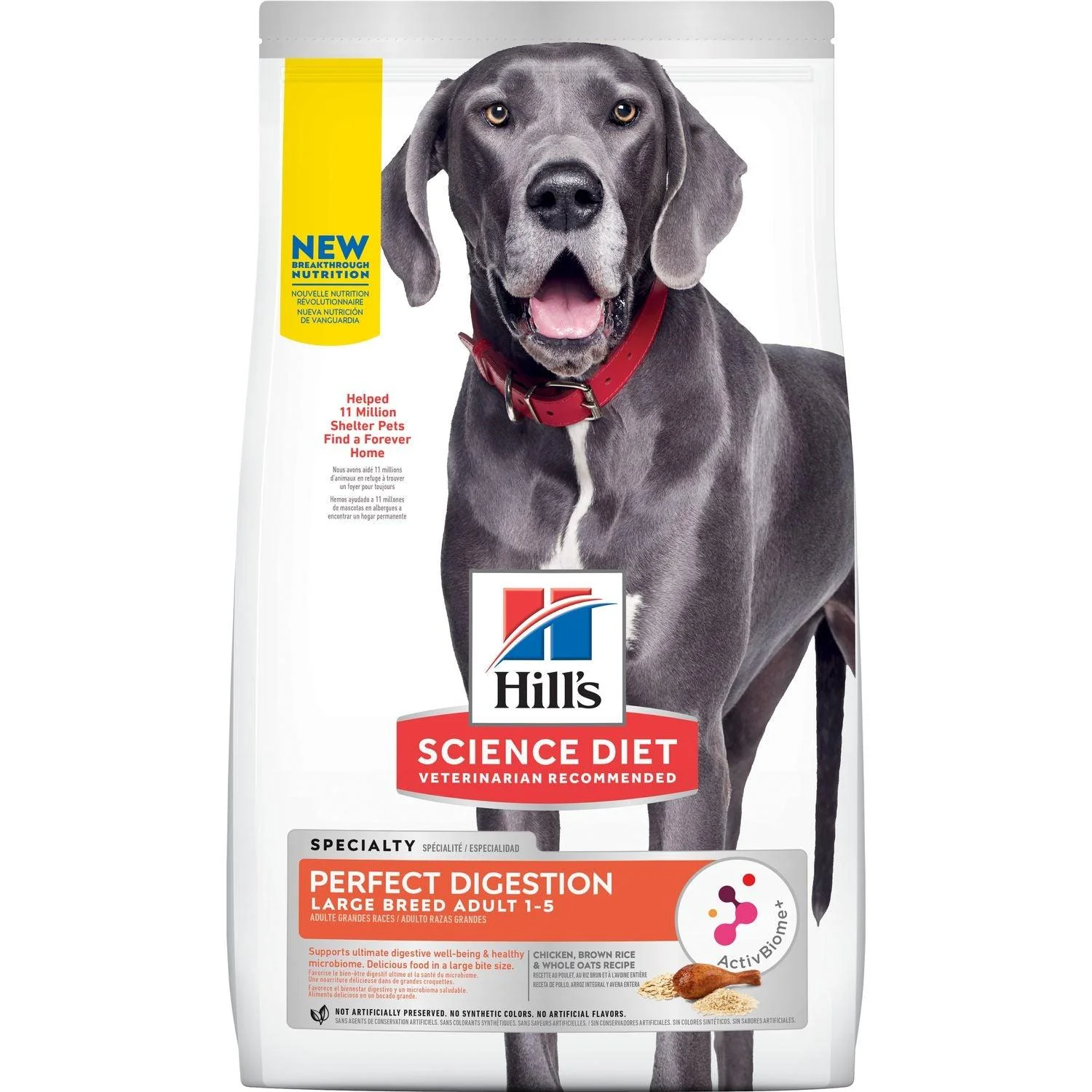 Hill's Science Diet Perfect Digestion Large Breed Chicken, Brown Rice & Whole Oats Recipe Dog Food