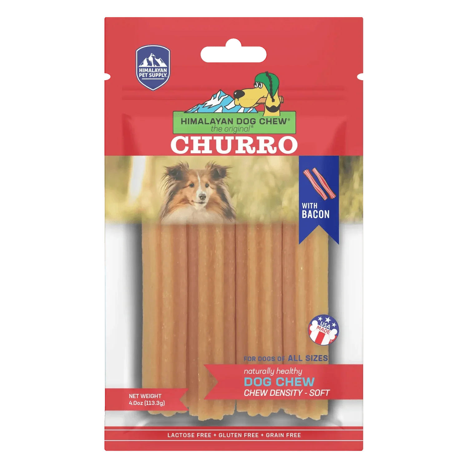 Himalayan Dog Chew Churro Bacon Dog Treat
