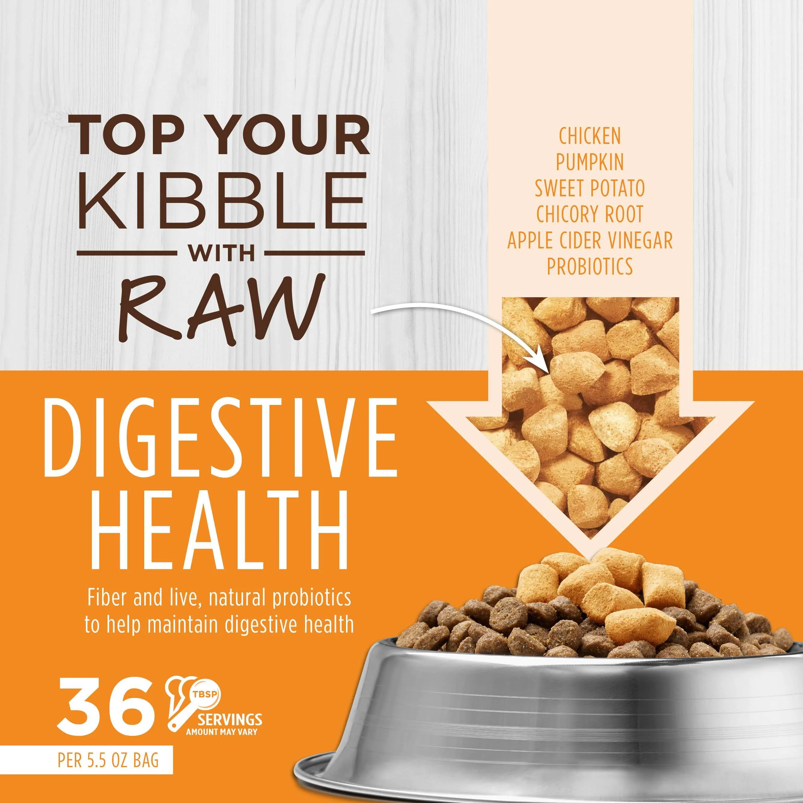 Instinct Cat Raw Boost Freeze Dried Mixers Digestive Health - Image 2