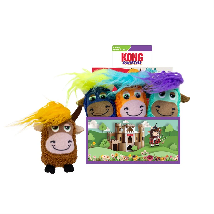 Kong Cat Scrattles Highland Cow Assorted - Image 2