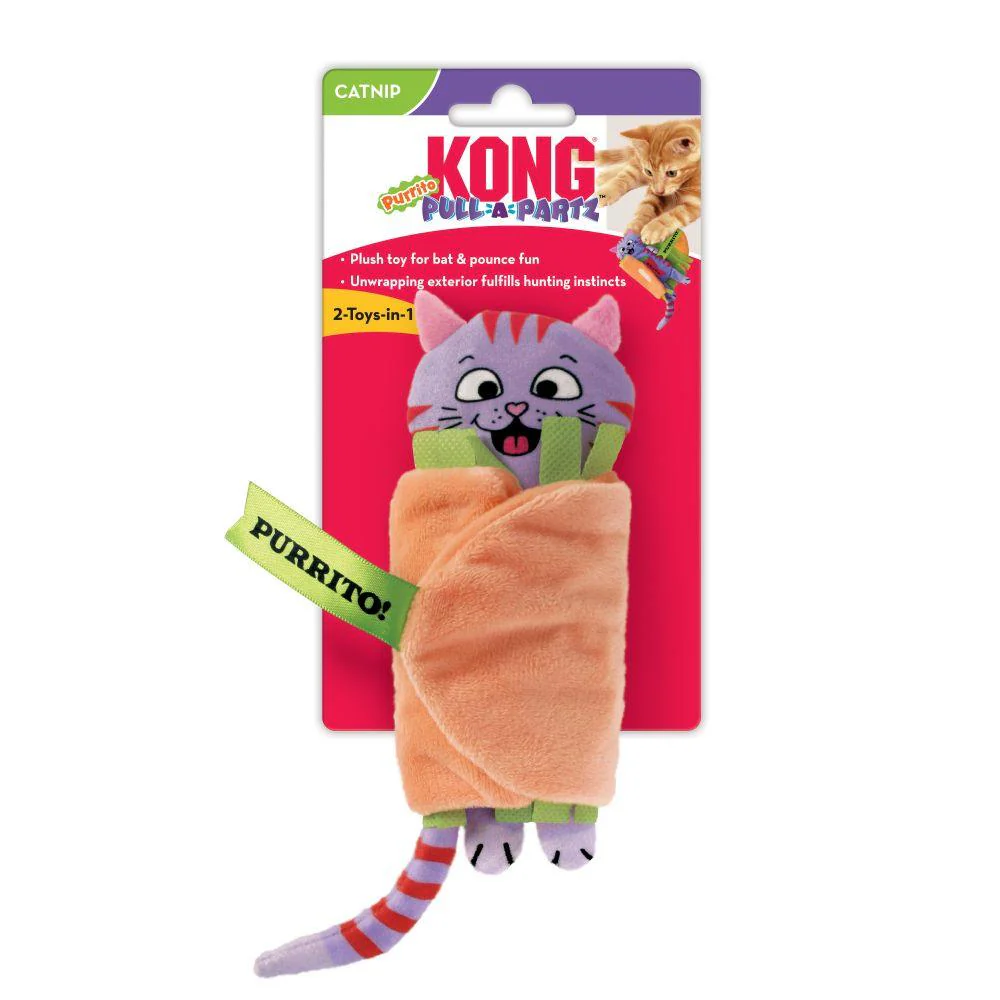 Kong Cat Toy Pull-A-Partz Purrito - Image 3