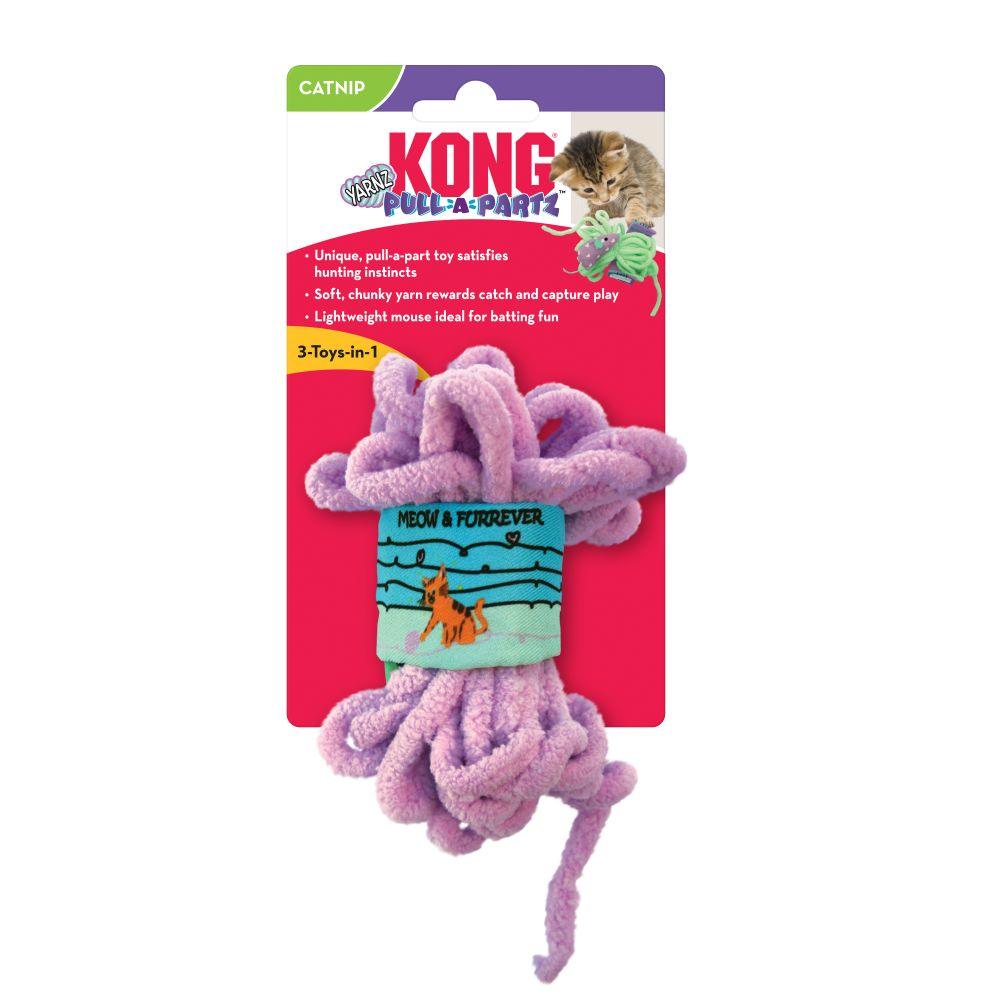 Kong Cat Toy Pull-A-Partz Yarnz Assorted Colours - Image 3